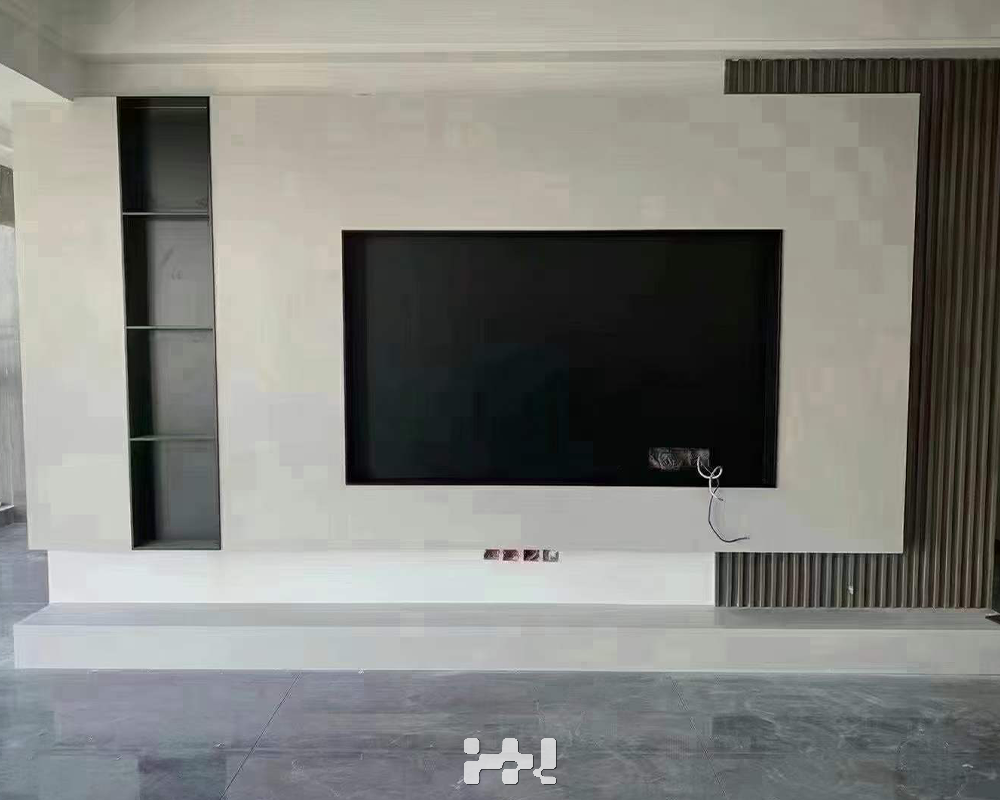 Stainless steel TV wall cabinet