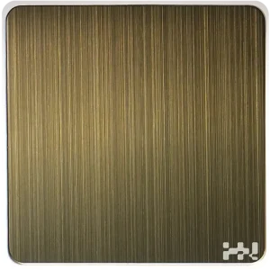 Decorative stainless steel sheet hairline finish