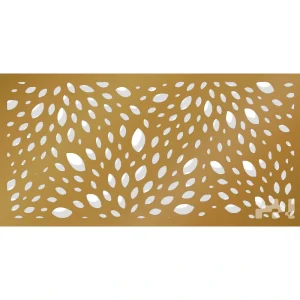 Laser cut stainless steel panels