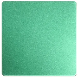 Sandblasted stainless steel sheet green