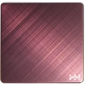 Stainless steel cross line sheet red color