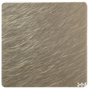 Stainless steel plate with vibration texture