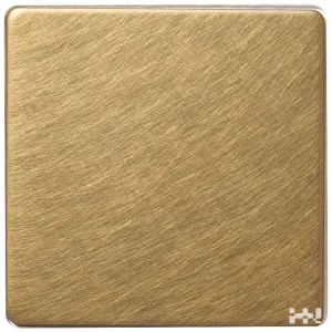 Vibration brushed stainless steel sheet gold