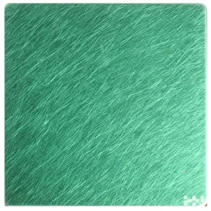 Vibration brushed stainless steel sheet green