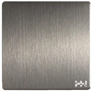 brushed gray stainless steel sheet