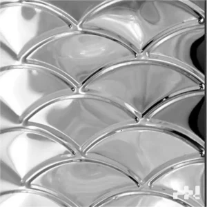 Fish scale water ripple panel