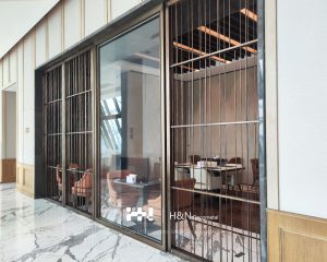 Custom hotel metal screen