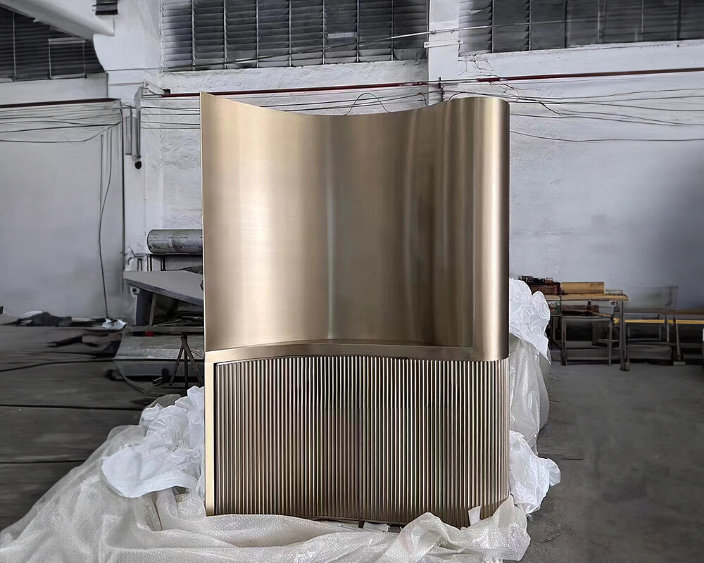 Stainless Steel Curve Cabinet