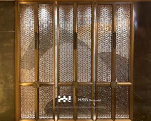 Stainless steel laser-cut screen